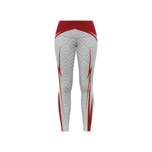 Spartan White Leggings – High-waisted, seamless, and squat-proof activewear for women