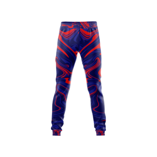 Blue Red Marble Pants – Stylish athletic pants with a unique marble pattern, perfect for casual and active wear.