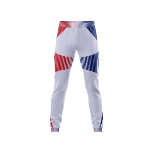 Front view of Retro Gameboy-Inspired Athletic Pants featuring classic gaming design