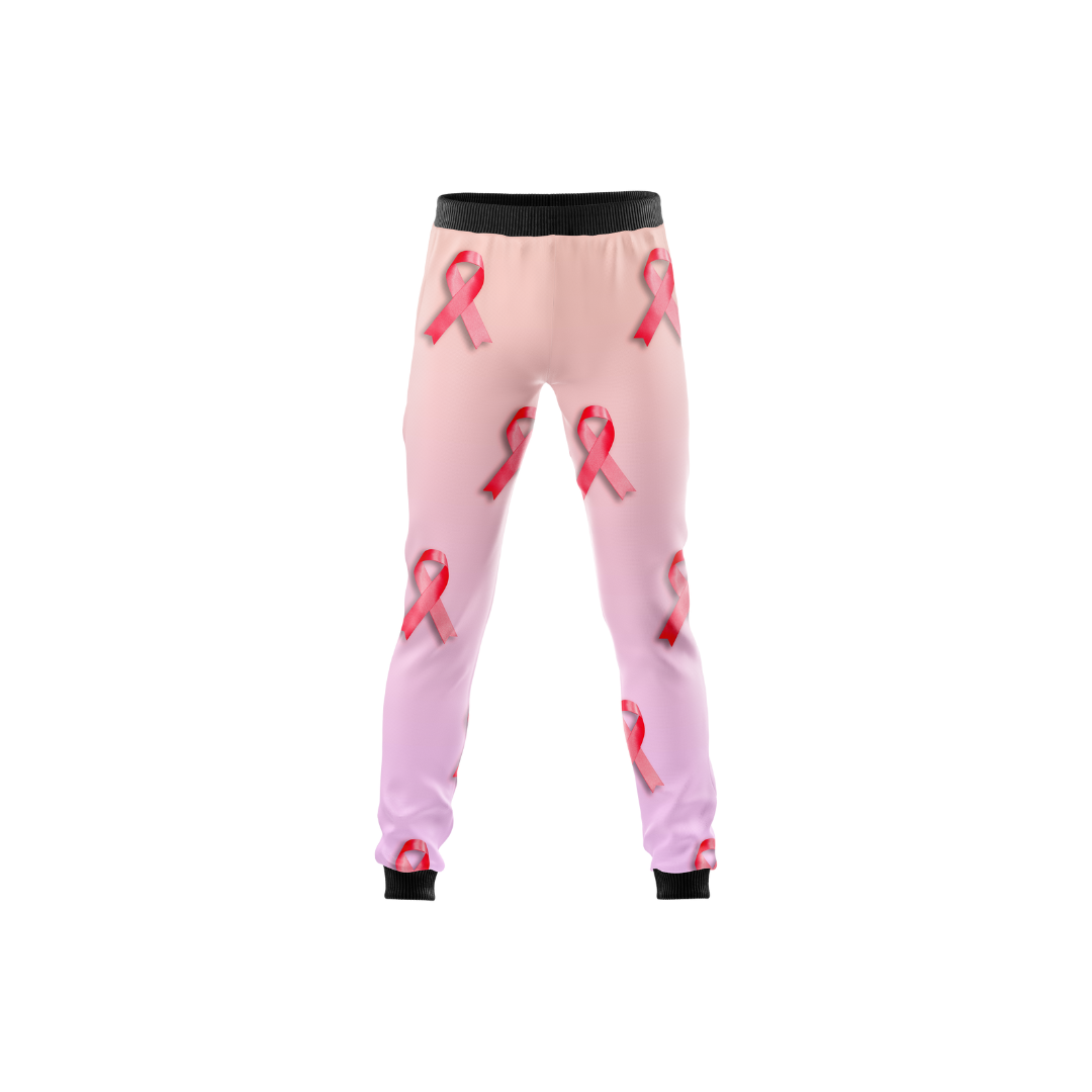 Breast Cancer Awareness Premium Pants with pink ribbon embroidery