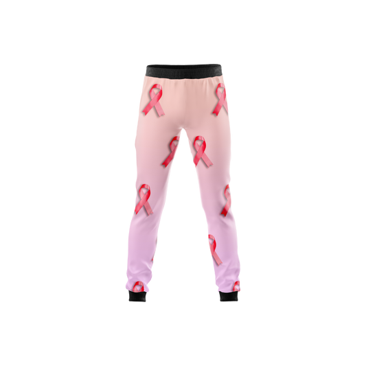 Breast Cancer Awareness Premium Pants with pink ribbon embroidery