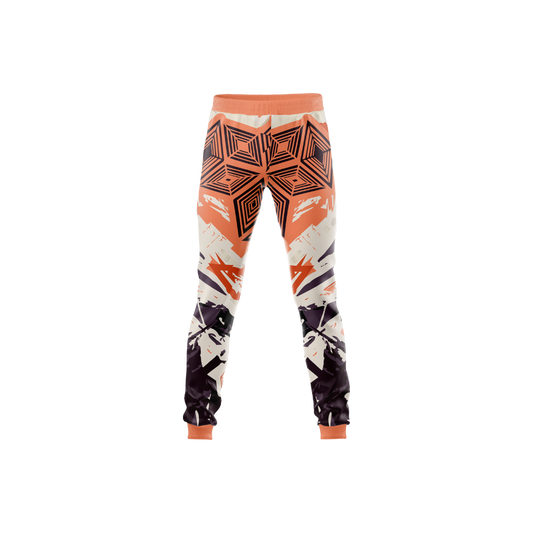 Cubic Orange Premium Pants front view showcasing tailored fit and vibrant color.