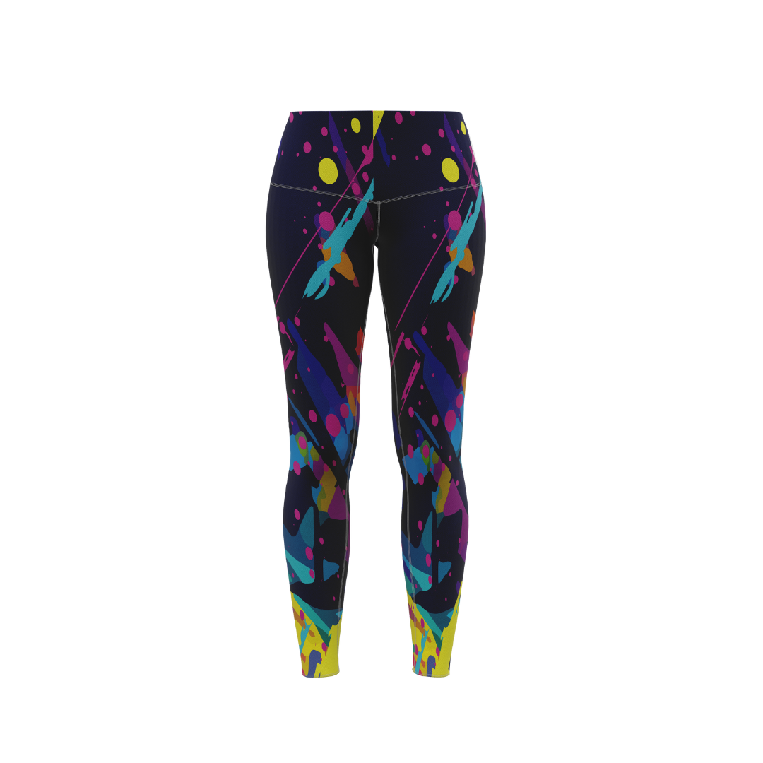 Gumpaint Premium Leggings in black, showcasing the sleek design and high-quality fabric.