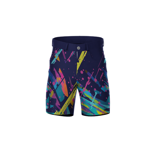 Gumpaint Premium Shorts featuring a vibrant, artistic paint design.