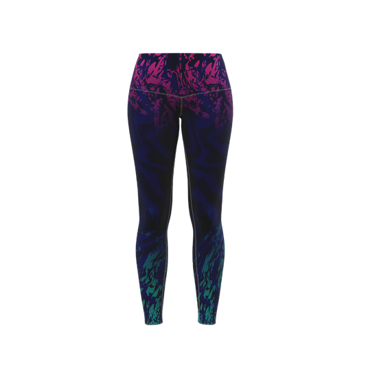 Imprint L Premium Leggings in black, showcasing high-rise waistband and sleek design.