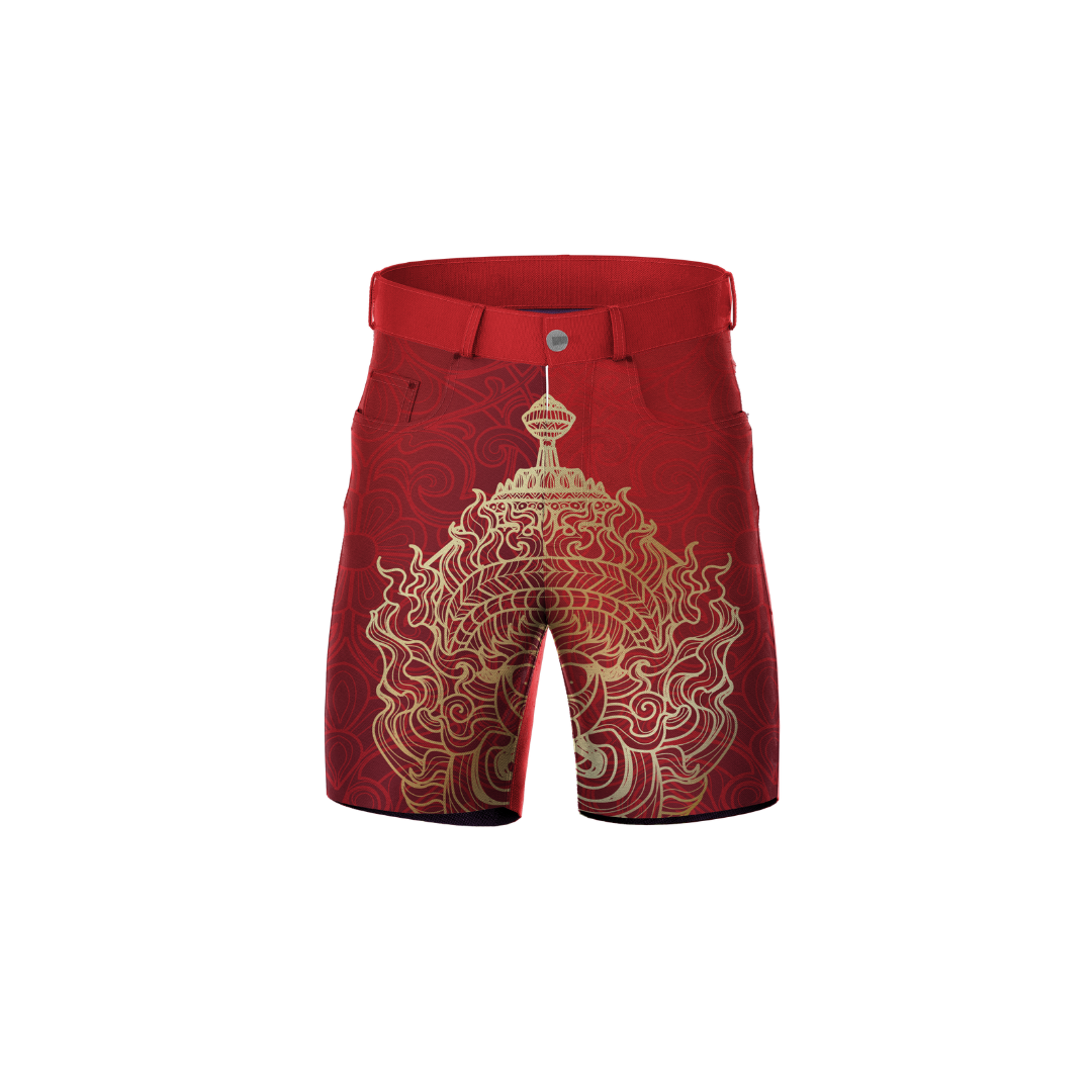 Karate Kid Premium Shorts in black, showcasing the flexible and breathable design.