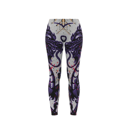 Majestic Dragon Premium Leggings featuring intricate dragon design