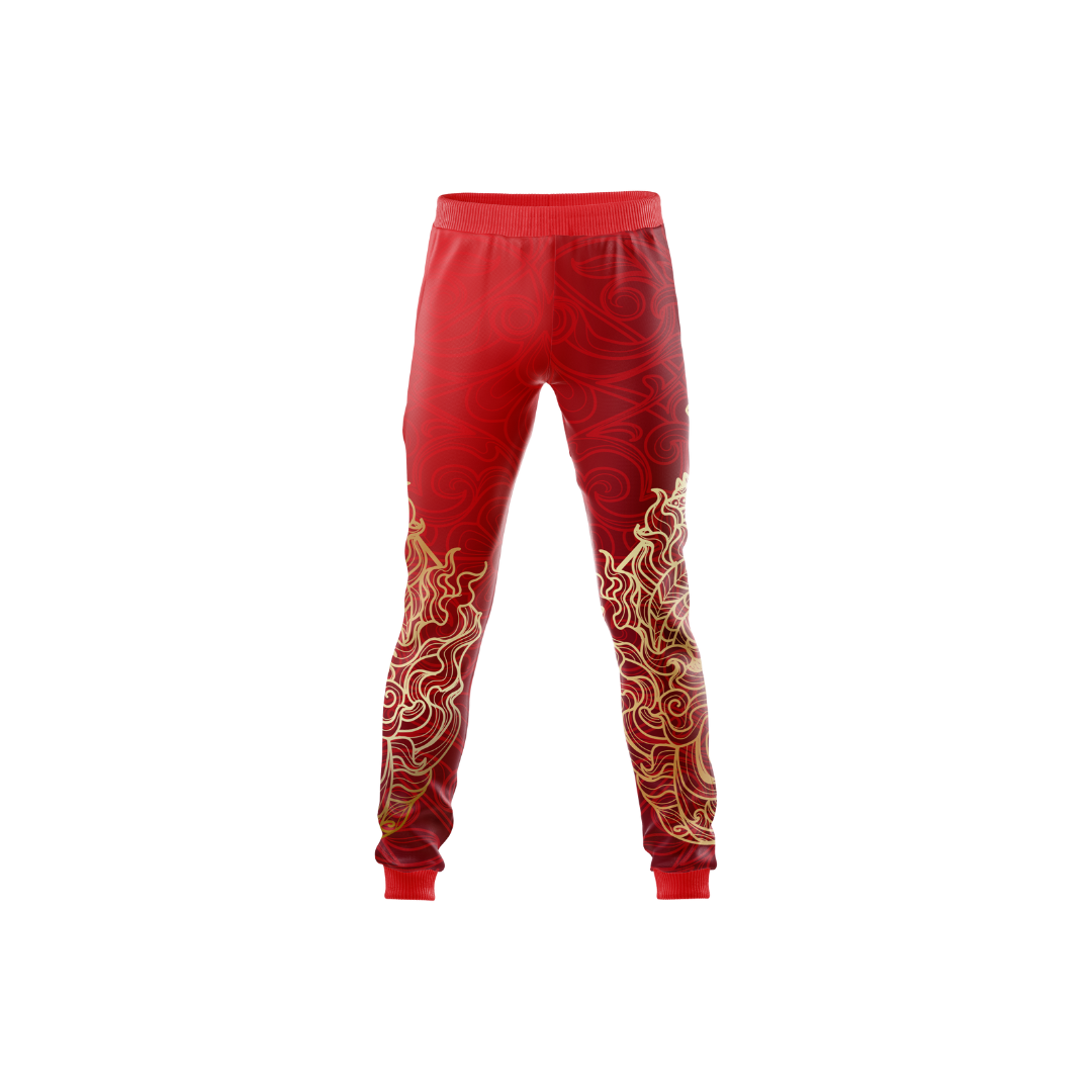 Front view of Premium Karate Kid Pants showcasing authentic martial arts design.