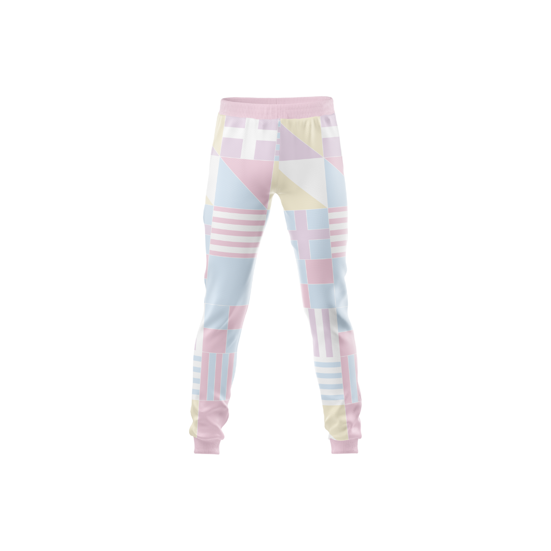 Pastel Lines Premium Pants in soft pastel color, designed for women for comfort and style.