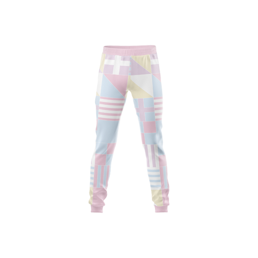 Pastel Lines Premium Pants in soft pastel color, designed for women for comfort and style.