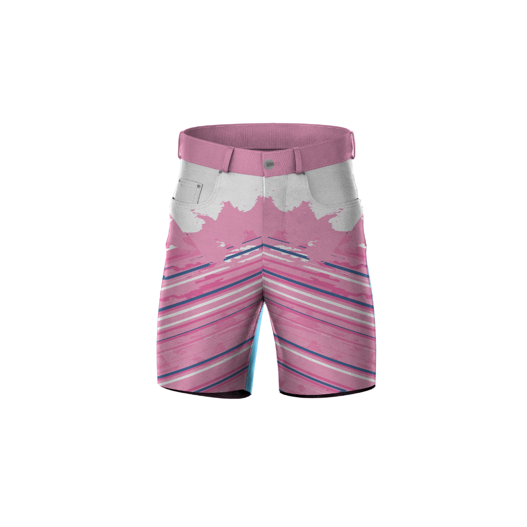 Pink Paint Strokes Premium Shorts – vibrant, stylish design for summer wear.