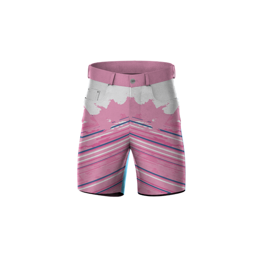 Pink Paint Strokes Premium Shorts – vibrant, stylish design for summer wear.