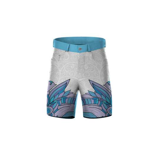 Polynesian Blue Tribe Shorts – breathable and comfortable with a unique design.