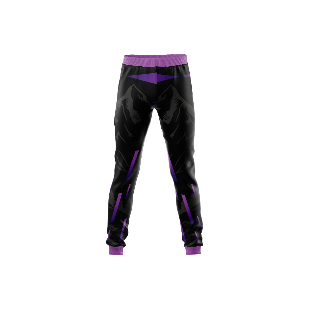 Purple Stamps Premium Pants front view