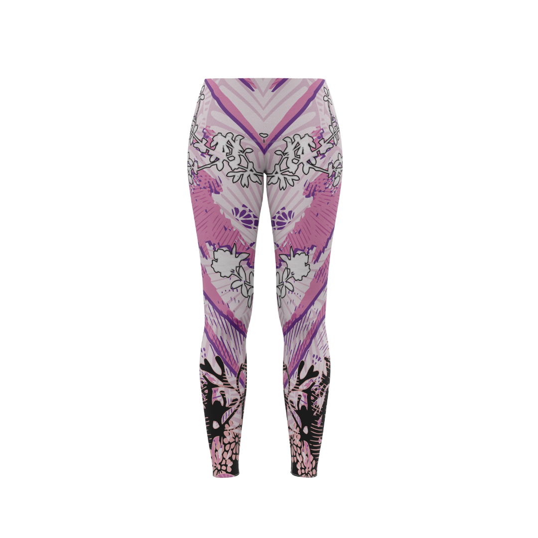 Sakura Pink V2 Premium Leggings – High-waisted leggings with stylish Sakura pink design, perfect for yoga and fitness