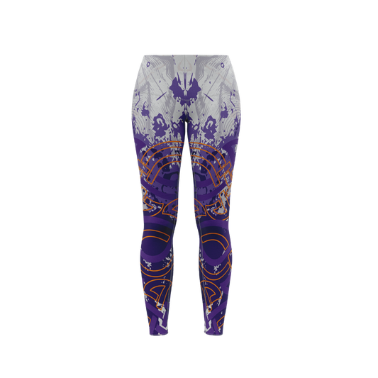 Tattoo Tribal High-Waisted Leggings – Stylish compression leggings with a bold tribal tattoo print, perfect for workouts and yoga