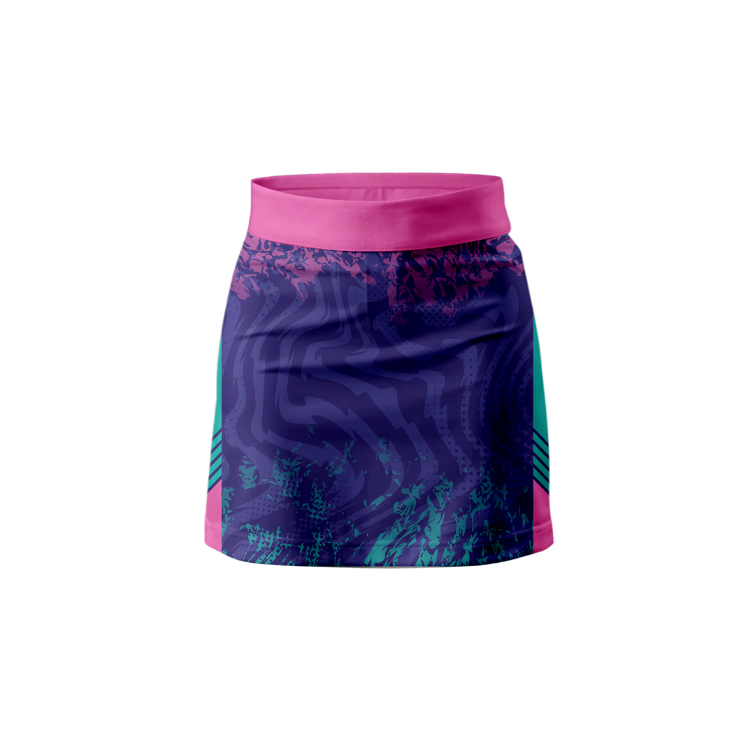 Front view of Imprint Skort – Premium Women's Bowling Apparel by Total Package